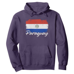 Vintage Paraguay Flag Paraguaya Heritage Pride Roots Hoodie TS02 Purple Print Your Wear