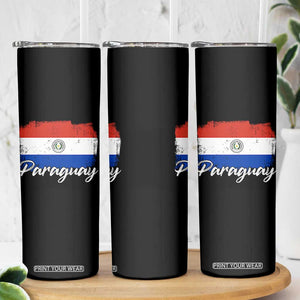 Vintage Paraguay Flag Paraguaya Heritage Pride Roots Skinny Tumbler TS02 Print Your Wear