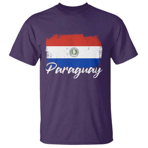 Vintage Paraguay Flag Paraguaya Heritage Pride Roots T Shirt TS02 Purple Print Your Wear
