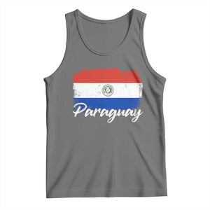 Vintage Paraguay Flag Paraguaya Heritage Pride Roots Tank Top TS02 Black Heather Print Your Wear