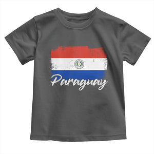 Vintage Paraguay Flag Paraguaya Heritage Pride Roots Toddler T Shirt TS02 Dark Heather Print Your Wear