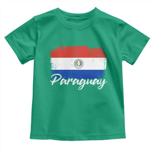 Vintage Paraguay Flag Paraguaya Heritage Pride Roots Toddler T Shirt TS02 Irish Green Print Your Wear