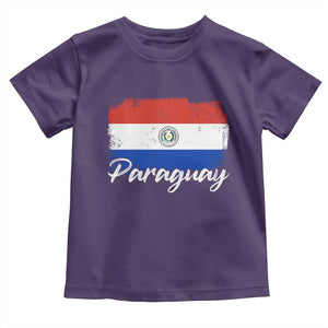 Vintage Paraguay Flag Paraguaya Heritage Pride Roots Toddler T Shirt TS02 Purple Print Your Wear