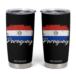 Vintage Paraguay Flag Paraguaya Heritage Pride Roots Tumbler Cup TS02 Black Print Your Wear