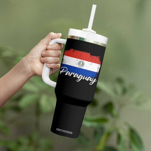 Vintage Paraguay Flag Paraguaya Heritage Pride Roots Tumbler With Handle TS02 Print Your Wear