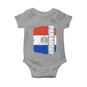 Paraguay Proud Roots Vintage Paraguaya Flag Heritage Pride Baby Onesie TS02 Sport Gray Print Your Wear