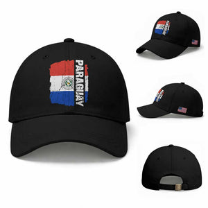 Paraguay Proud Roots Vintage Paraguaya Flag Heritage Pride Baseball Cap TS02 Baseball Cap Universal Fit Black Print Your Wear