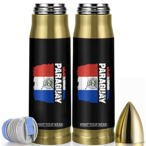 Paraguay Proud Roots Vintage Paraguaya Flag Heritage Pride Bullet Tumbler TS02 Black Print Your Wear
