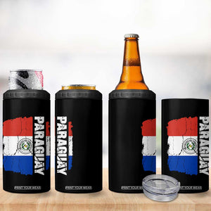 Paraguay Proud Roots Vintage Paraguaya Flag Heritage Pride 4 in 1 Can Cooler Tumbler TS02 Print Your Wear