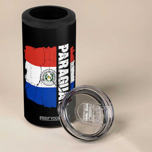 Paraguay Proud Roots Vintage Paraguaya Flag Heritage Pride 4 in 1 Can Cooler Tumbler TS02 Print Your Wear