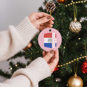 Paraguay Proud Roots Vintage Paraguaya Flag Heritage Pride Ceramic Ornament TS02 1pc Light Pink Print Your Wear