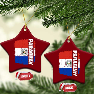 Paraguay Proud Roots Vintage Paraguaya Flag Heritage Pride Ceramic Ornament TS02 Print Your Wear