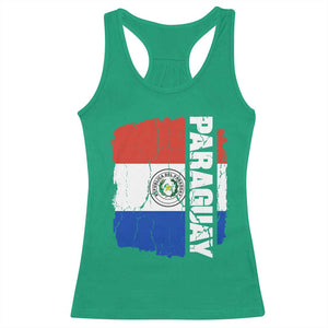 Paraguay Proud Roots Vintage Paraguaya Flag Heritage Pride Racerback Tank Top TS02 Irish Green Print Your Wear