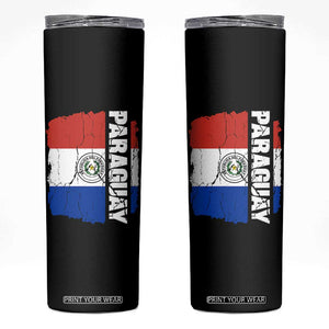 Paraguay Proud Roots Vintage Paraguaya Flag Heritage Pride Skinny Tumbler TS02 Black Print Your Wear