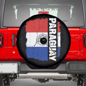 Paraguay Proud Roots Vintage Paraguaya Flag Heritage Pride Spare Tire Cover TS02 Black Print Your Wear