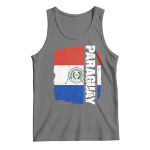 Paraguay Proud Roots Vintage Paraguaya Flag Heritage Pride Tank Top TS02 Black Heather Print Your Wear