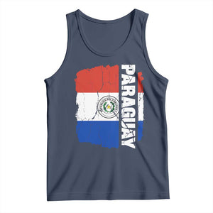 Paraguay Proud Roots Vintage Paraguaya Flag Heritage Pride Tank Top TS02 Navy Print Your Wear
