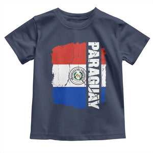 Paraguay Proud Roots Vintage Paraguaya Flag Heritage Pride Toddler T Shirt TS02 Navy Print Your Wear