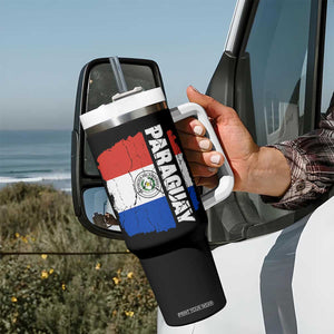 Paraguay Proud Roots Vintage Paraguaya Flag Heritage Pride Tumbler With Handle TS02 Print Your Wear