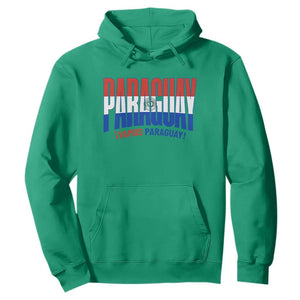 Vamos Paraguay Long Live Soccer Cheer Hoodie Patriotic Paraguaya Futbol Football Fans Pride TS02 Irish Green Print Your Wear