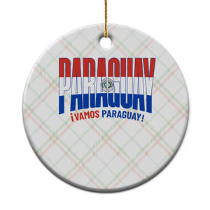 Vamos Paraguay Long Live Soccer Cheer Ceramic Ornament Patriotic Paraguaya Futbol Football Fans Pride TS02 1pc Christmas Plaid Print Your Wear
