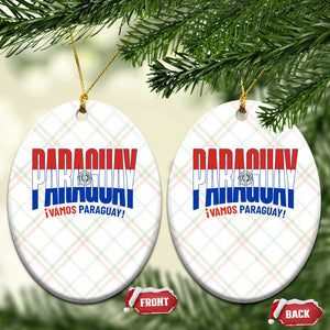 Vamos Paraguay Long Live Soccer Cheer Ceramic Ornament Patriotic Paraguaya Futbol Football Fans Pride TS02 Print Your Wear
