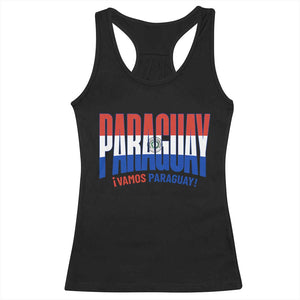 Vamos Paraguay Long Live Soccer Cheer Racerback Tank Top Patriotic Paraguaya Futbol Football Fans Pride TS02 Black Print Your Wear