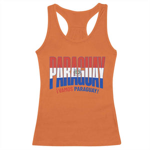 Vamos Paraguay Long Live Soccer Cheer Racerback Tank Top Patriotic Paraguaya Futbol Football Fans Pride TS02 Orange Print Your Wear