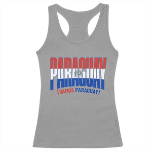 Vamos Paraguay Long Live Soccer Cheer Racerback Tank Top Patriotic Paraguaya Futbol Football Fans Pride TS02 Sport Gray Print Your Wear