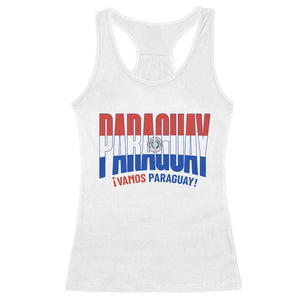 Vamos Paraguay Long Live Soccer Cheer Racerback Tank Top Patriotic Paraguaya Futbol Football Fans Pride TS02 White Print Your Wear