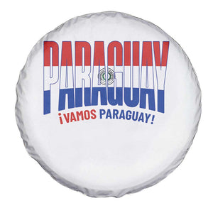 Vamos Paraguay Long Live Soccer Cheer Spare Tire Cover Patriotic Paraguaya Futbol Football Fans Pride TS02 Print Your Wear