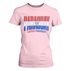 Vamos Paraguay Long Live Soccer Cheer T Shirt For Women Patriotic Paraguaya Futbol Football Fans Pride TS02 Light Pink Print Your Wear