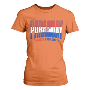 Vamos Paraguay Long Live Soccer Cheer T Shirt For Women Patriotic Paraguaya Futbol Football Fans Pride TS02 Orange Print Your Wear