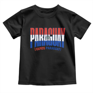 Vamos Paraguay Long Live Soccer Cheer Toddler T Shirt Patriotic Paraguaya Futbol Football Fans Pride TS02 Black Print Your Wear