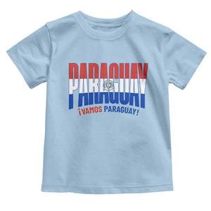 Vamos Paraguay Long Live Soccer Cheer Toddler T Shirt Patriotic Paraguaya Futbol Football Fans Pride TS02 Light Blue Print Your Wear
