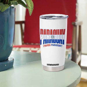 Vamos Paraguay Long Live Soccer Cheer Tumbler Cup Patriotic Paraguaya Futbol Football Fans Pride TS02 Print Your Wear