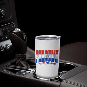 Vamos Paraguay Long Live Soccer Cheer Tumbler Cup Patriotic Paraguaya Futbol Football Fans Pride TS02 Print Your Wear