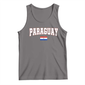 Paraguay Retro Athletic Varsity Style Tank Top Paraguaya Flag Country Pride Heritage TS02 Deep Heather Print Your Wear