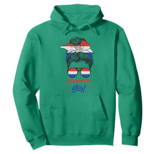 Proud Paraguayan Girl Messy Bun Bandana Aviator Sunglasses Hoodie Paraguay Heritage Roots HispanicLatina Pride TS02 Irish Green Print Your Wear