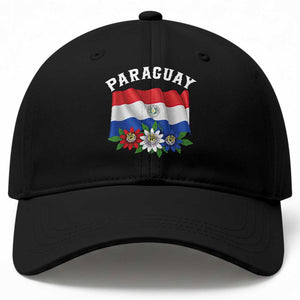 Paraguay Flag Passion Flower Mburucuya Graphic Baseball Cap Paraguaya Hispanic Latino Heritage Cultura Pride TS02 Print Your Wear