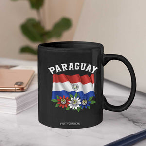 Paraguay Flag Passion Flower Mburucuya Graphic Coffee Mug Paraguaya Hispanic Latino Heritage Cultura Pride TS02 Print Your Wear