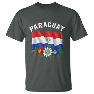 Paraguay Flag Passion Flower Mburucuya Graphic T Shirt Paraguaya Hispanic Latino Heritage Cultura Pride TS02 Print Your Wear