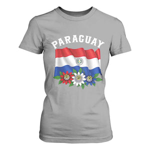 Paraguay Flag Passion Flower Mburucuya Graphic T Shirt For Women Paraguaya Hispanic Latino Heritage Cultura Pride TS02 Sport Gray Print Your Wear