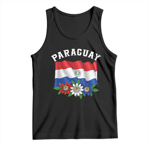 Paraguay Flag Passion Flower Mburucuya Graphic Tank Top Paraguaya Hispanic Latino Heritage Cultura Pride TS02 Black Print Your Wear