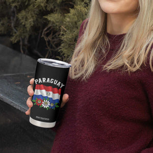 Paraguay Flag Passion Flower Mburucuya Graphic Tumbler Cup Paraguaya Hispanic Latino Heritage Cultura Pride TS02 Print Your Wear
