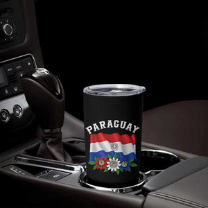 Paraguay Flag Passion Flower Mburucuya Graphic Tumbler Cup Paraguaya Hispanic Latino Heritage Cultura Pride TS02 Print Your Wear