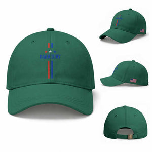 Paraguay Flag Soccer Jersey Style Graphic Baseball Cap Patriotic Paraguaya Pride Football Fans Sports Spirit TS02 Baseball Cap Universal Fit Irish Green Print Your Wear