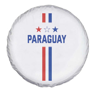 Paraguay Flag Soccer Jersey Style Graphic Spare Tire Cover Patriotic Paraguaya Pride Football Fans Sports Spirit TS02 Print Your Wear