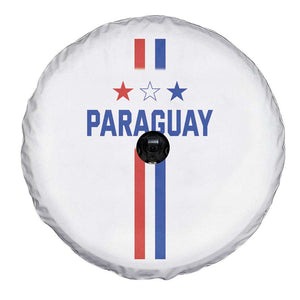 Paraguay Flag Soccer Jersey Style Graphic Spare Tire Cover Patriotic Paraguaya Pride Football Fans Sports Spirit TS02 Print Your Wear