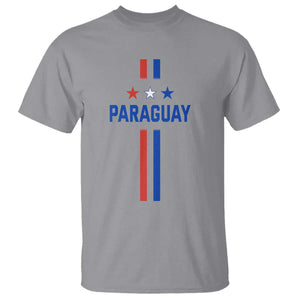 Paraguay Flag Soccer Jersey Style Graphic T Shirt Patriotic Paraguaya Pride Football Fans Sports Spirit TS02 Sport Gray Print Your Wear
